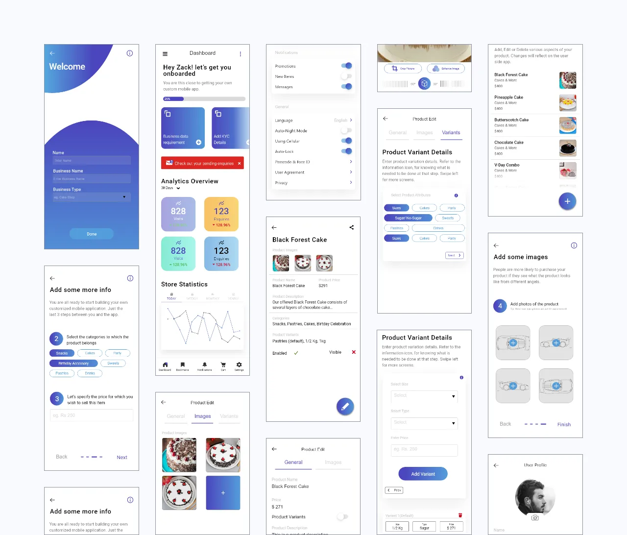 Soochi app screens