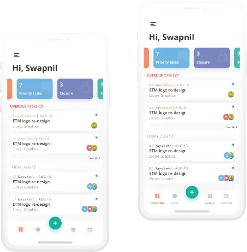 Bottom navigation before and after adding labels