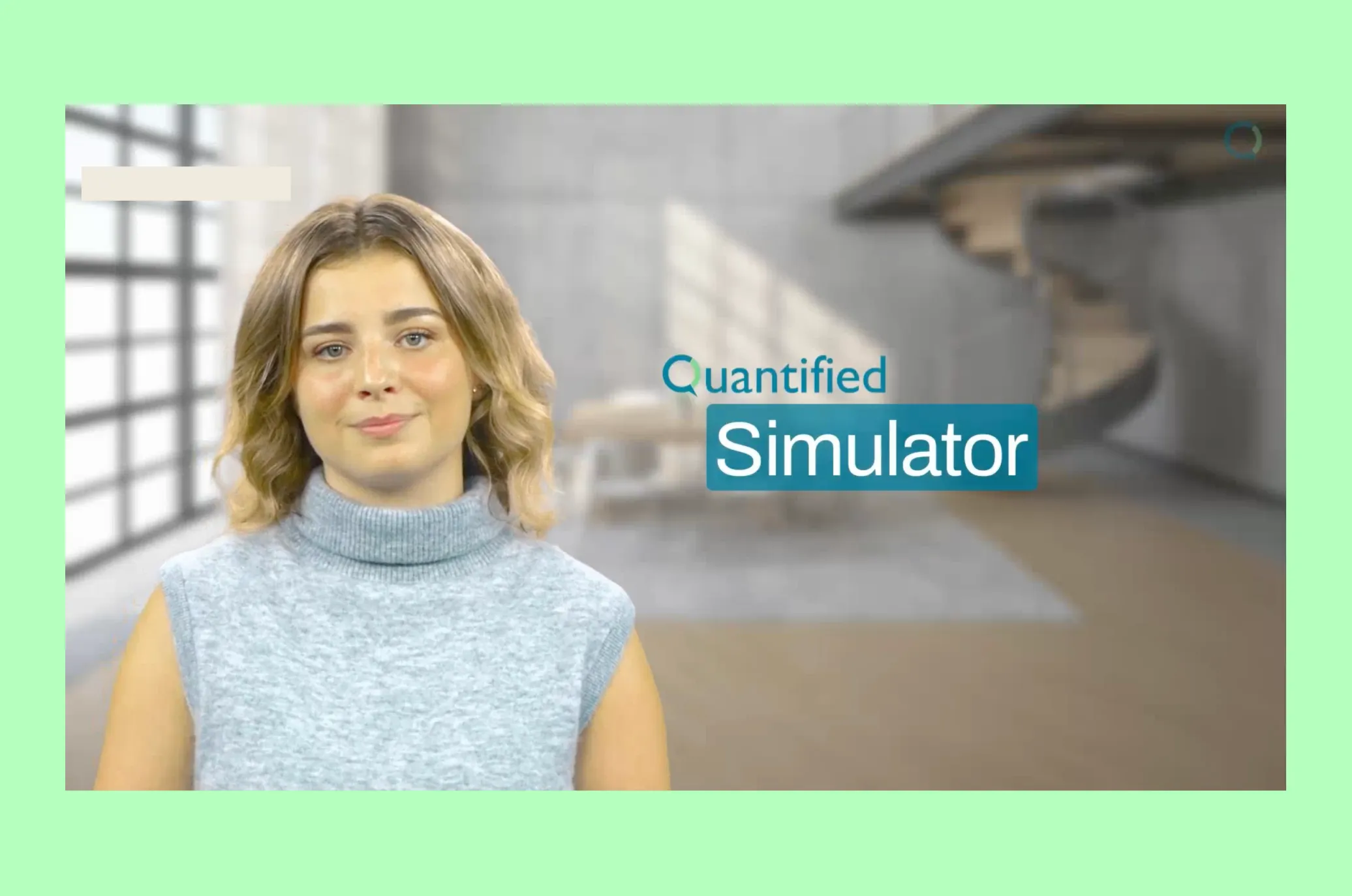 Quantified AI simulator with an AI role-play avatar