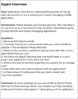 Expert interview questions