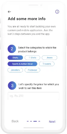 Industry-focused onboarding, final iteration